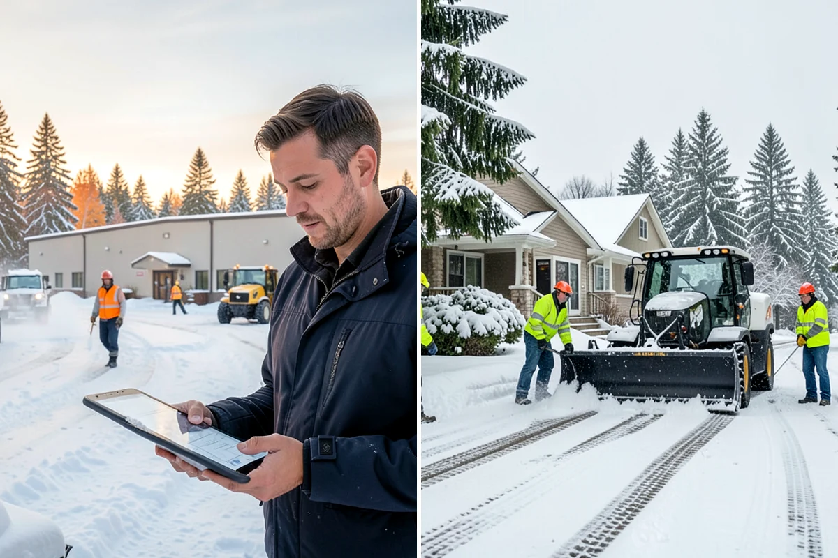 Residential Sidewalk Clearing in Hunts Point, King County, WA - Walk your frontage and note shaded ice-prone sections and trip edges