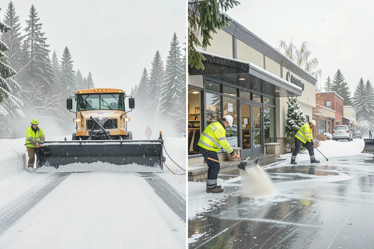 Residential Sidewalk Clearing in Index, Snohomish County, WA - Walk your frontage and note shaded ice-prone sections and trip edges