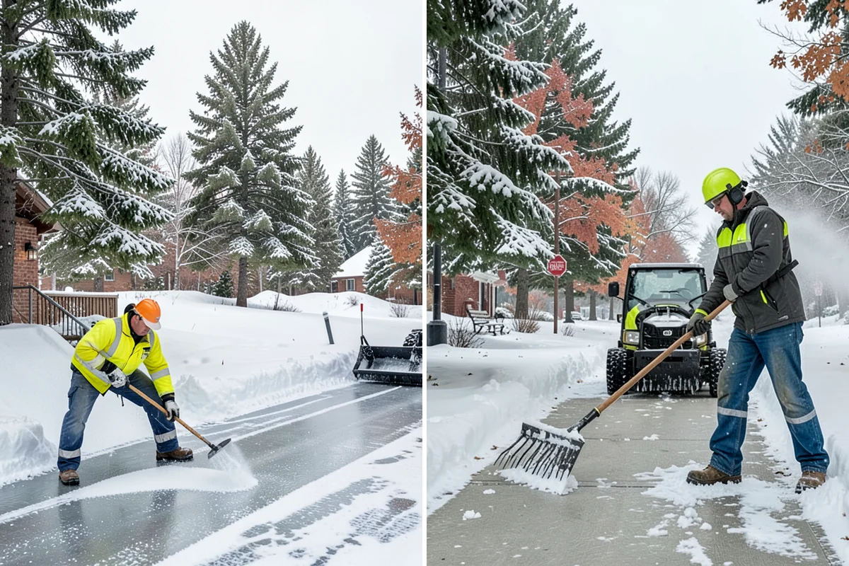 Residential Sidewalk Clearing in Lakewood, Pierce County, WA - Walk your frontage and note shaded ice-prone sections and trip edges