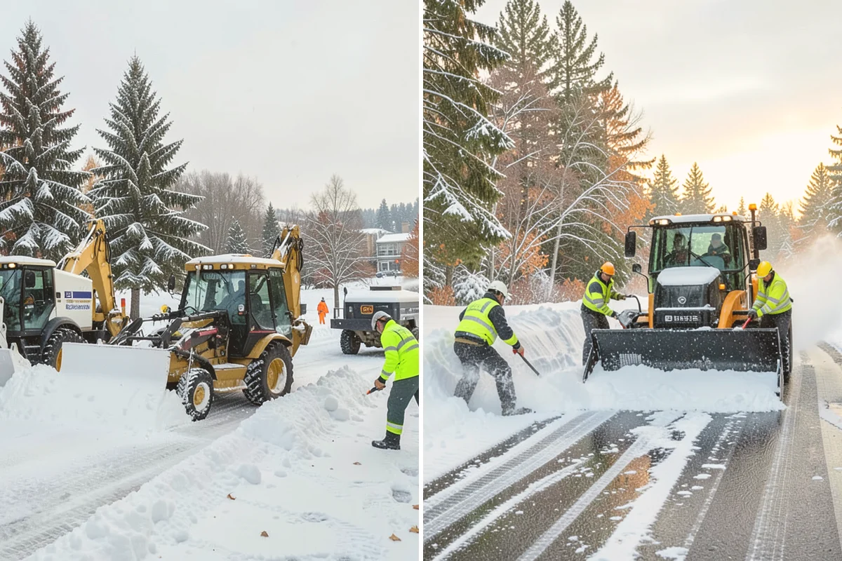 Residential Sidewalk Clearing in Langley, Island County, WA - Walk your frontage and note shaded ice-prone sections and trip edges