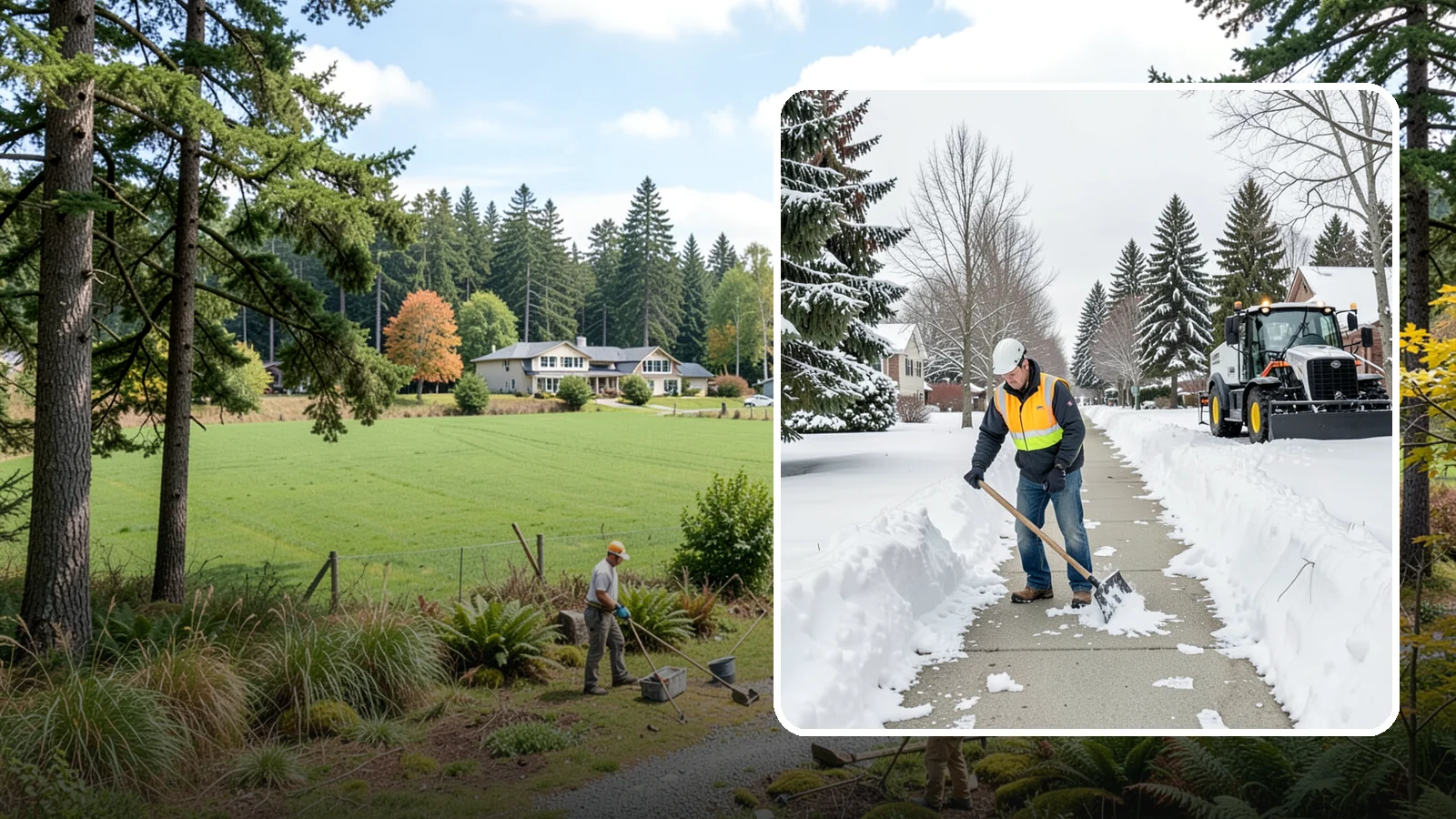 Residential Sidewalk Clearing in Lyman, Skagit County, WA - A homeowner-focused service that shovels and treats the public sidewalk and front walk of Western Washington houses so your...