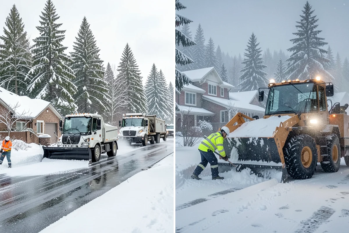 Residential Sidewalk Clearing in Lyman, Skagit County, WA - Walk your frontage and note shaded ice-prone sections and trip edges