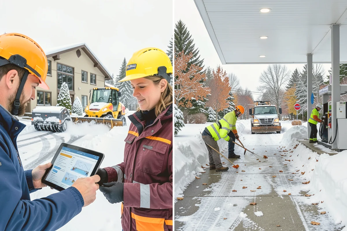 Residential Sidewalk Clearing in Lynnwood, Snohomish County, WA - Walk your frontage and note shaded ice-prone sections and trip edges