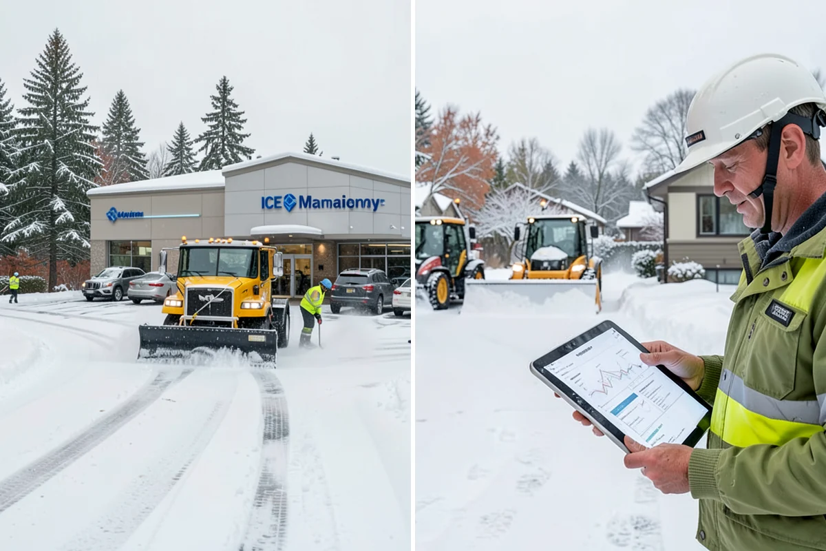 Residential Sidewalk Clearing in Maple Valley, King County, WA - Walk your frontage and note shaded ice-prone sections and trip edges