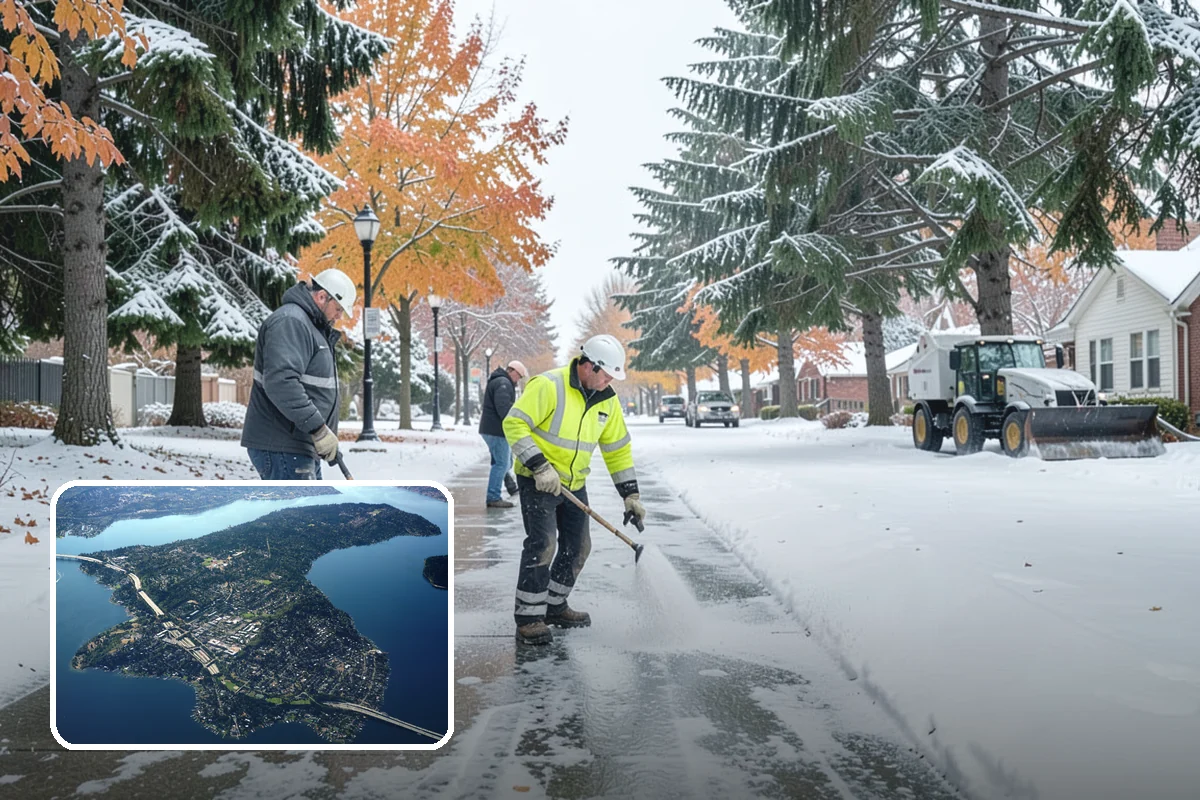 Residential Sidewalk Clearing in Mercer Island, King County, WA - Meets your municipal sidewalk-maintenance obligation without you lifting a shovel
