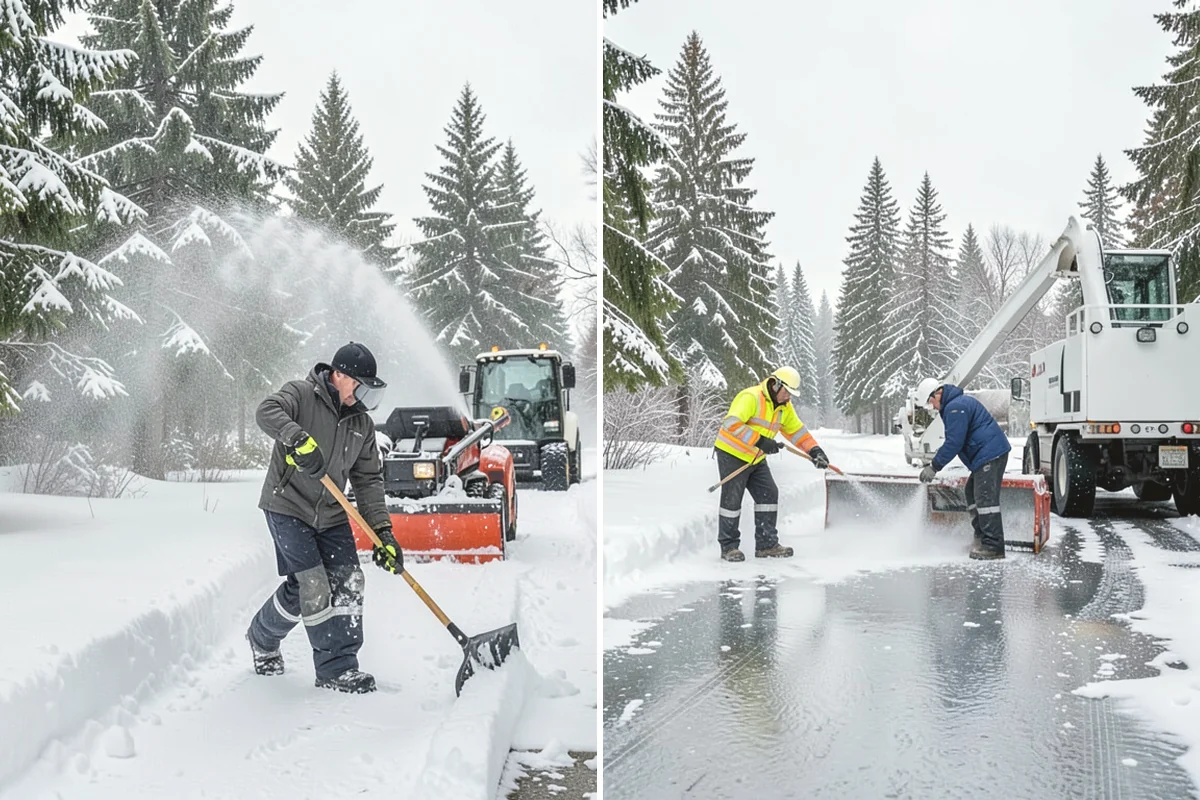 Residential Sidewalk Clearing in Mercer Island, King County, WA - Walk your frontage and note shaded ice-prone sections and trip edges