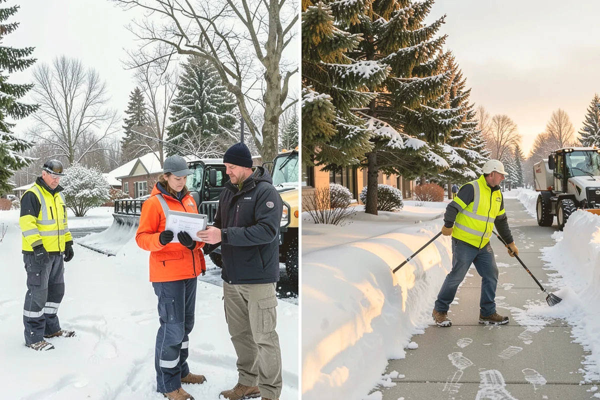Residential Sidewalk Clearing in Mount Vernon, Skagit County, WA - Walk your frontage and note shaded ice-prone sections and trip edges