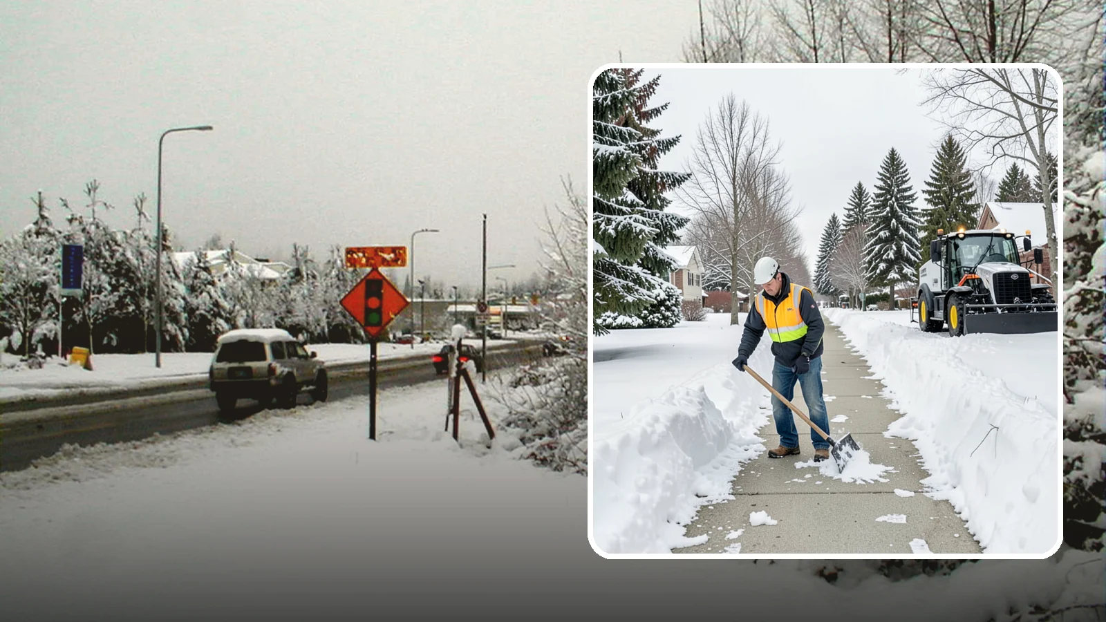 Residential Sidewalk Clearing in Newcastle, King County, WA - A homeowner-focused service that shovels and treats the public sidewalk and front walk of Western Washington houses so your...