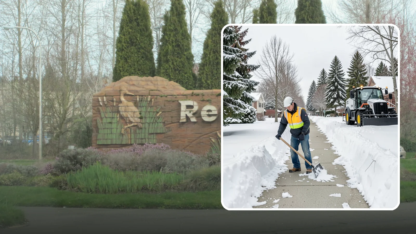 Residential Sidewalk Clearing in Renton, King County, WA - A homeowner-focused service that shovels and treats the public sidewalk and front walk of Western Washington houses so your...