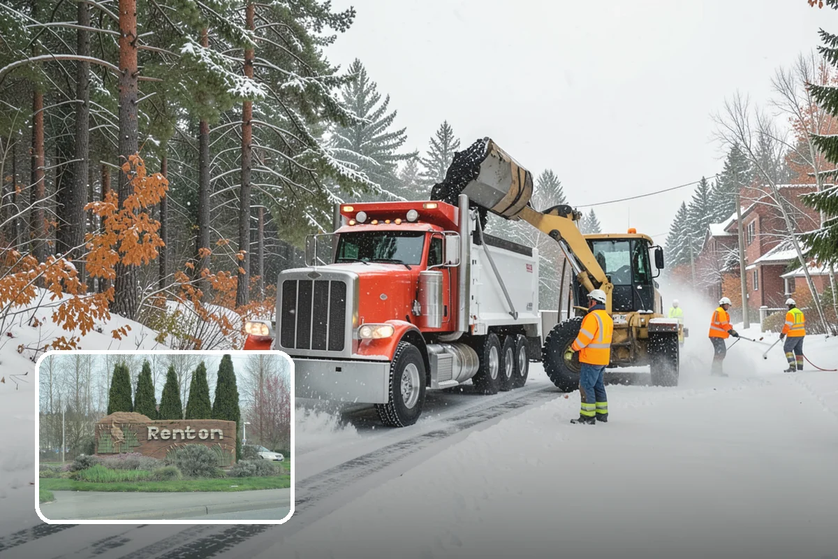 Residential Sidewalk Clearing in Renton, King County, WA - Meets your municipal sidewalk-maintenance obligation without you lifting a shovel