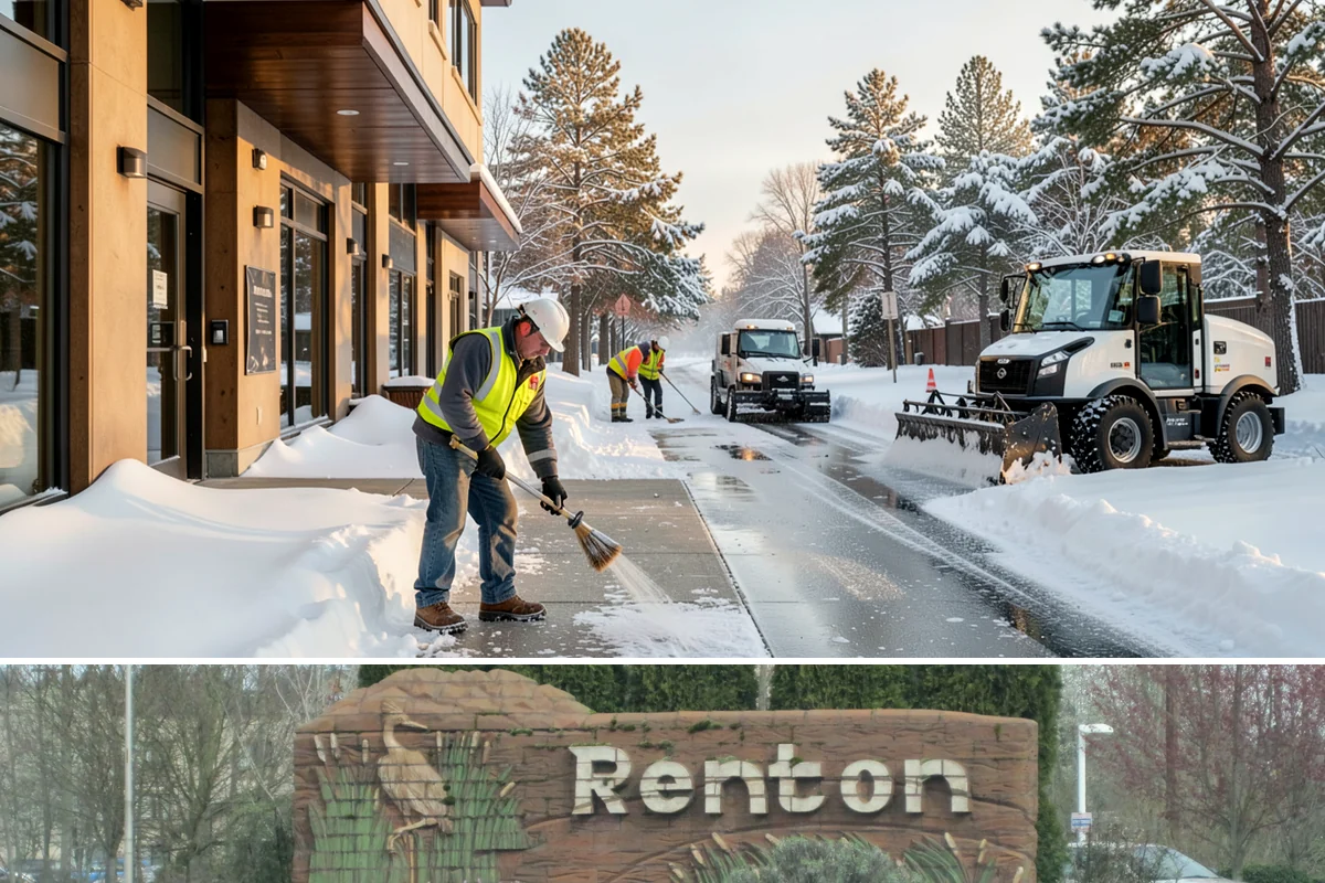 Residential Sidewalk Clearing in Renton, King County, WA - Western Washington sidewalk events cluster from late November through February, with the highest risk during overnight freezing...