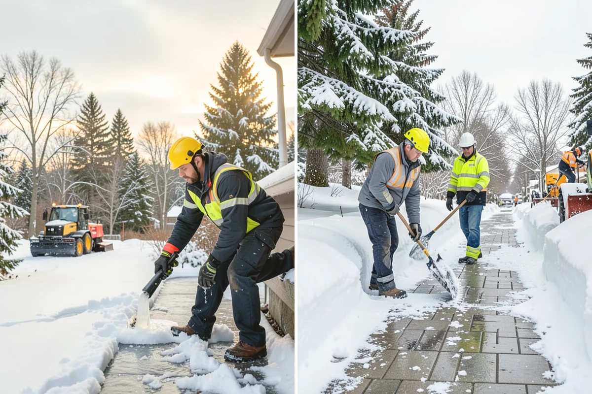 Residential Sidewalk Clearing in Ruston, Pierce County, WA - Walk your frontage and note shaded ice-prone sections and trip edges