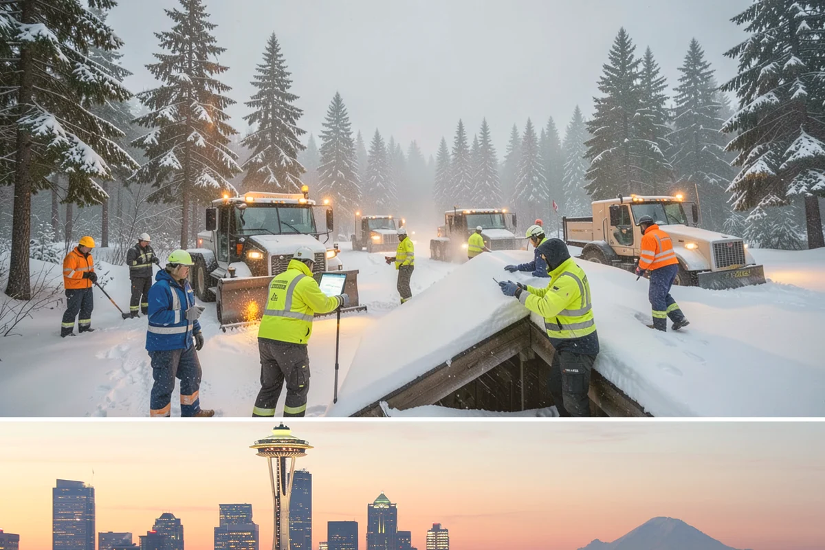 Residential Sidewalk Clearing in Seattle, King County, WA - Western Washington sidewalk events cluster from late November through February, with the highest risk during overnight freezing...