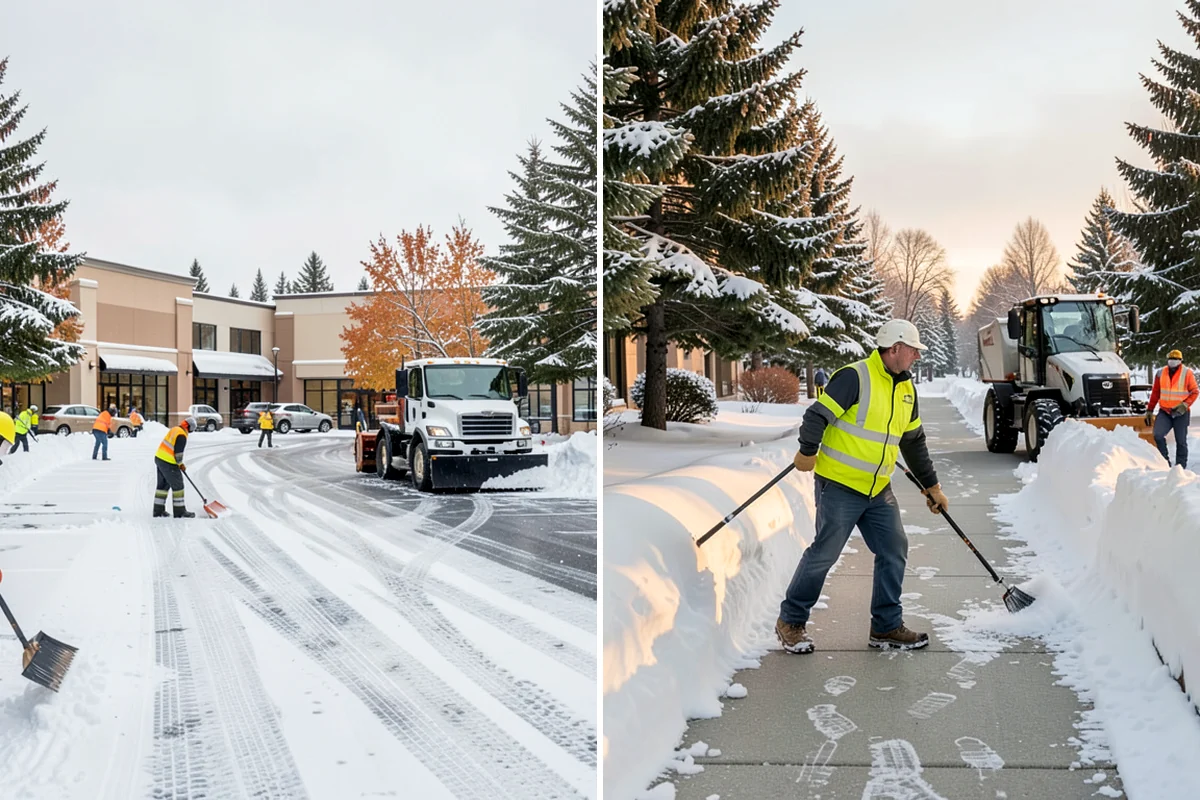 Residential Sidewalk Clearing in Shoreline, King County, WA - Walk your frontage and note shaded ice-prone sections and trip edges