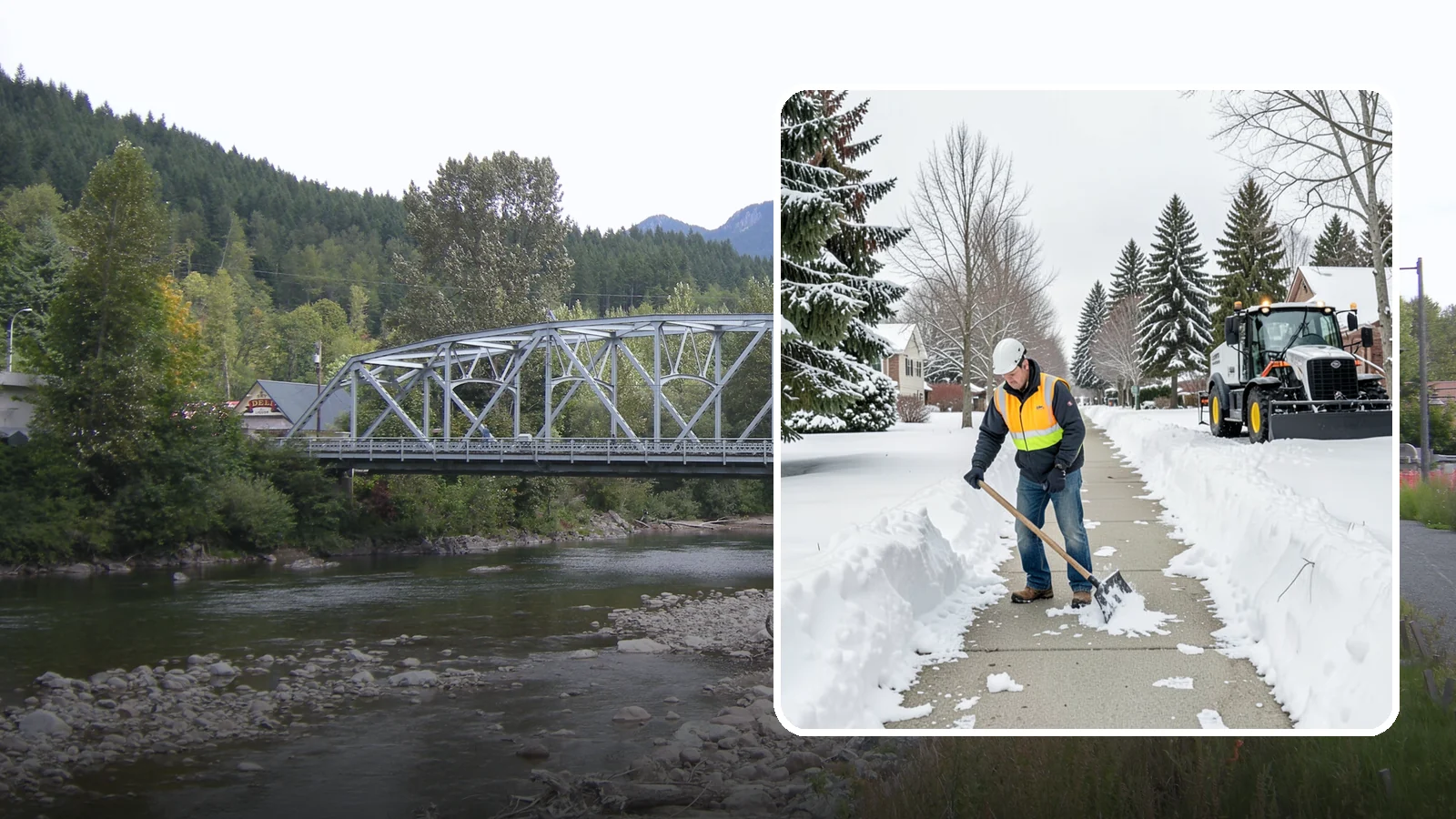 Residential Sidewalk Clearing in Skykomish, King County, WA - A homeowner-focused service that shovels and treats the public sidewalk and front walk of Western Washington houses so your...