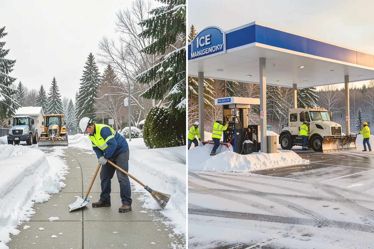Residential Sidewalk Clearing in Snohomish, Snohomish County, WA - Walk your frontage and note shaded ice-prone sections and trip edges