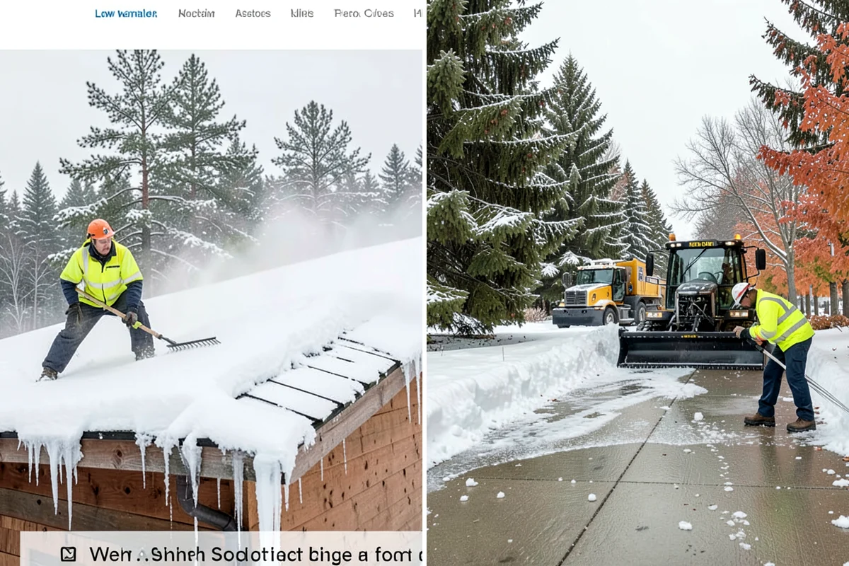 Residential Sidewalk Clearing in Snoqualmie, King County, WA - Walk your frontage and note shaded ice-prone sections and trip edges