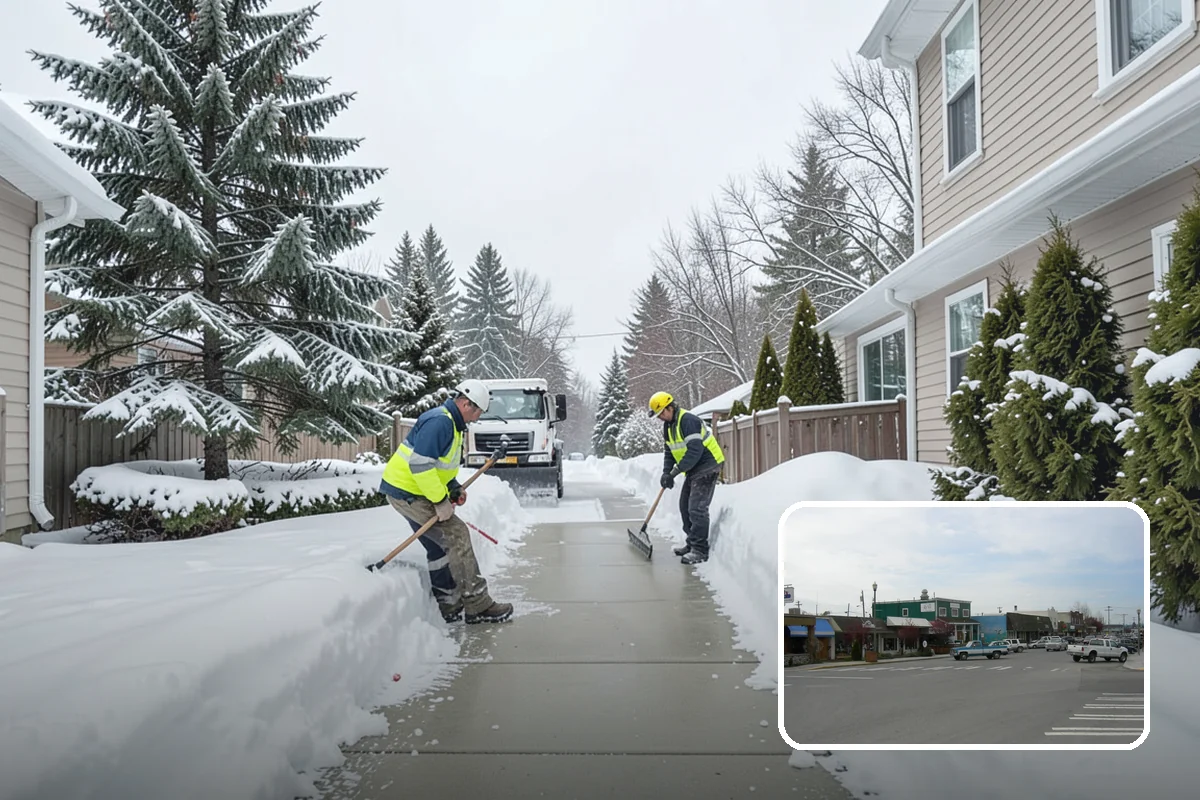 Residential Sidewalk Clearing in Stanwood, Snohomish County, WA - Meets your municipal sidewalk-maintenance obligation without you lifting a shovel