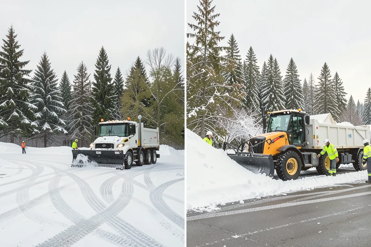 Residential Sidewalk Clearing in Stanwood, Snohomish County, WA - Walk your frontage and note shaded ice-prone sections and trip edges