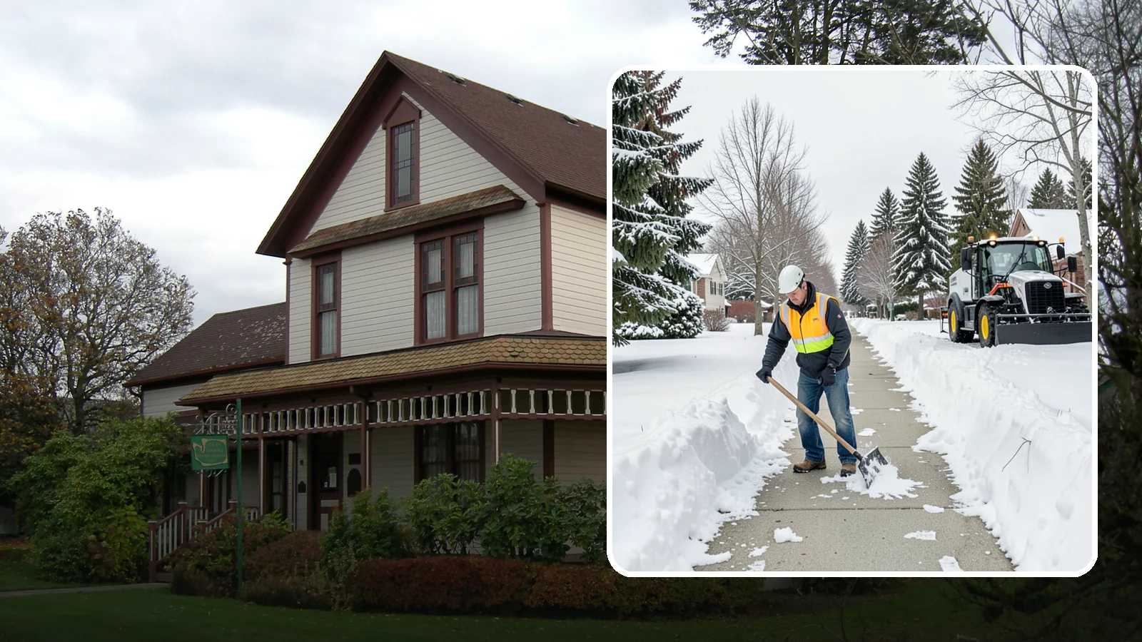 Residential Sidewalk Clearing in Sumner, Pierce County, WA - A homeowner-focused service that shovels and treats the public sidewalk and front walk of Western Washington houses so your...