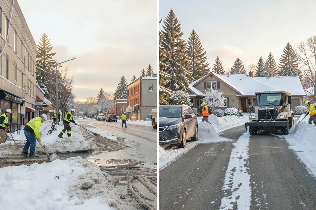 Residential Sidewalk Clearing in Sumner, Pierce County, WA - Walk your frontage and note shaded ice-prone sections and trip edges