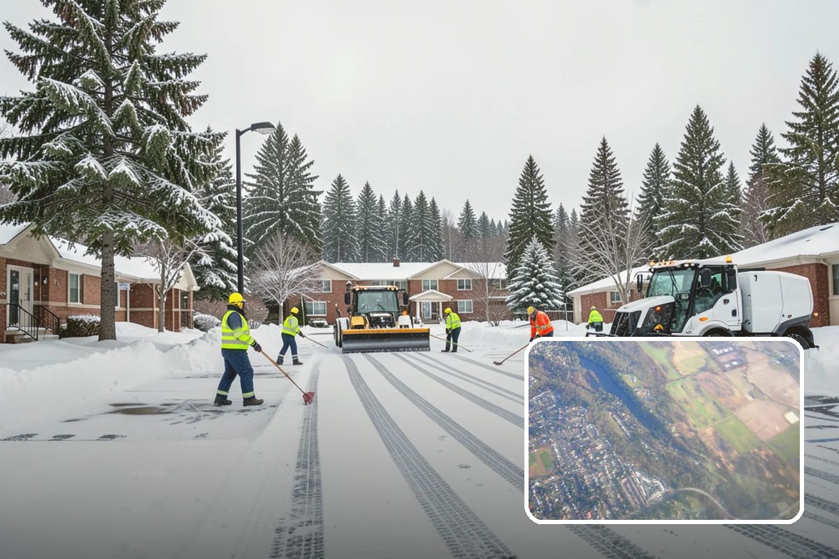 Residential Snow Plowing in Algona, King County, WA - Compact equipment sized for narrow driveways and garage aprons
