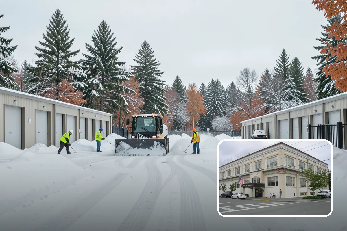 Residential Snow Plowing in Anacortes, Skagit County, WA - Compact equipment sized for narrow driveways and garage aprons