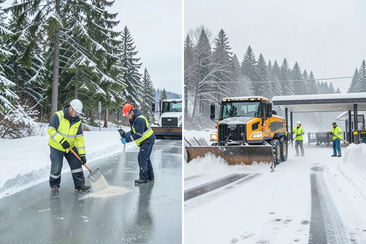 Residential Snow Plowing in Beaux Arts Village, King County, WA - Confirm your driveway layout and where you need snow piled clear of the walk