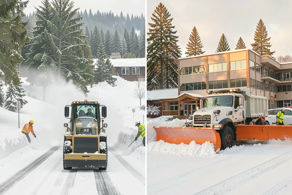 Residential Snow Plowing in Black Diamond, King County, WA - Confirm your driveway layout and where you need snow piled clear of the walk