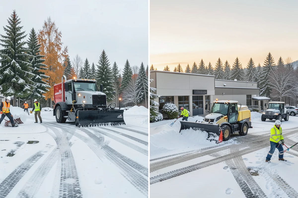 Residential Snow Plowing in Bonney Lake, Pierce County, WA - Confirm your driveway layout and where you need snow piled clear of the walk