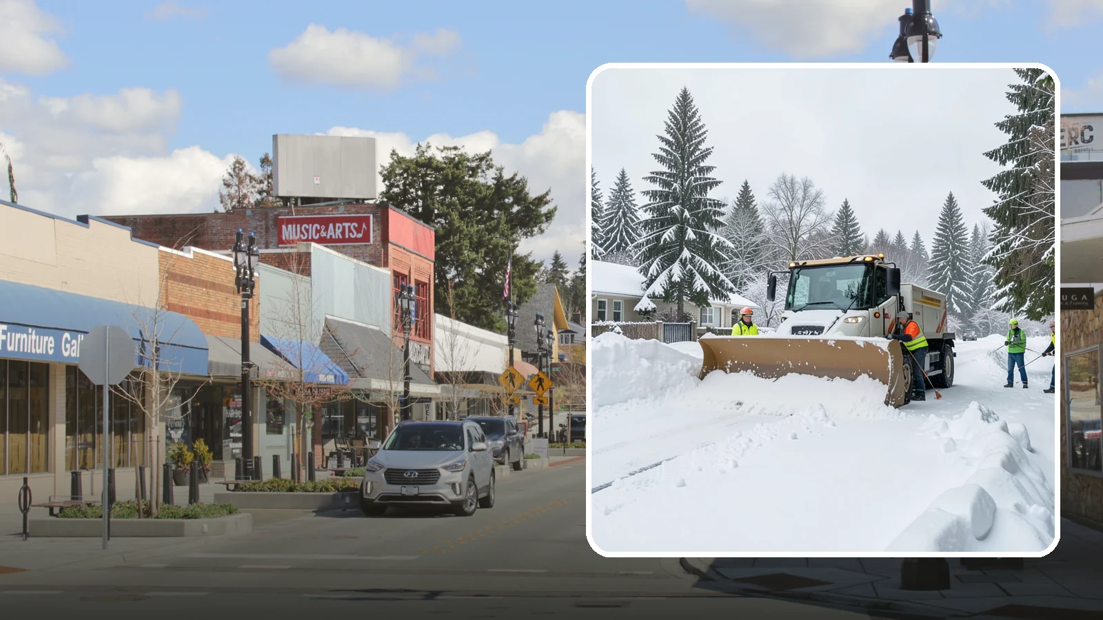 Residential Snow Plowing in Bothell, King County, WA - We plow driveways and shared access lanes for Western Washington homes the moment a rare snow or ice event makes your street...