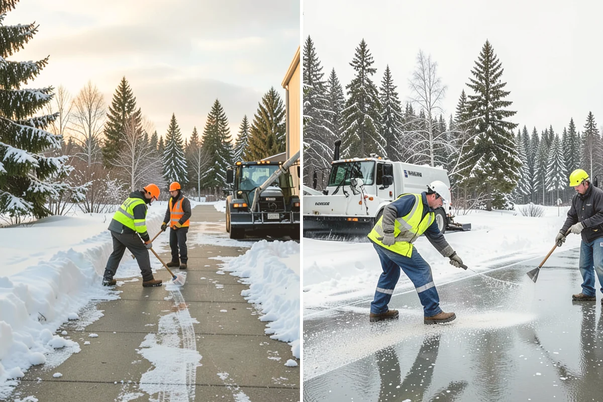 Residential Snow Plowing in Brier, Snohomish County, WA - Confirm your driveway layout and where you need snow piled clear of the walk