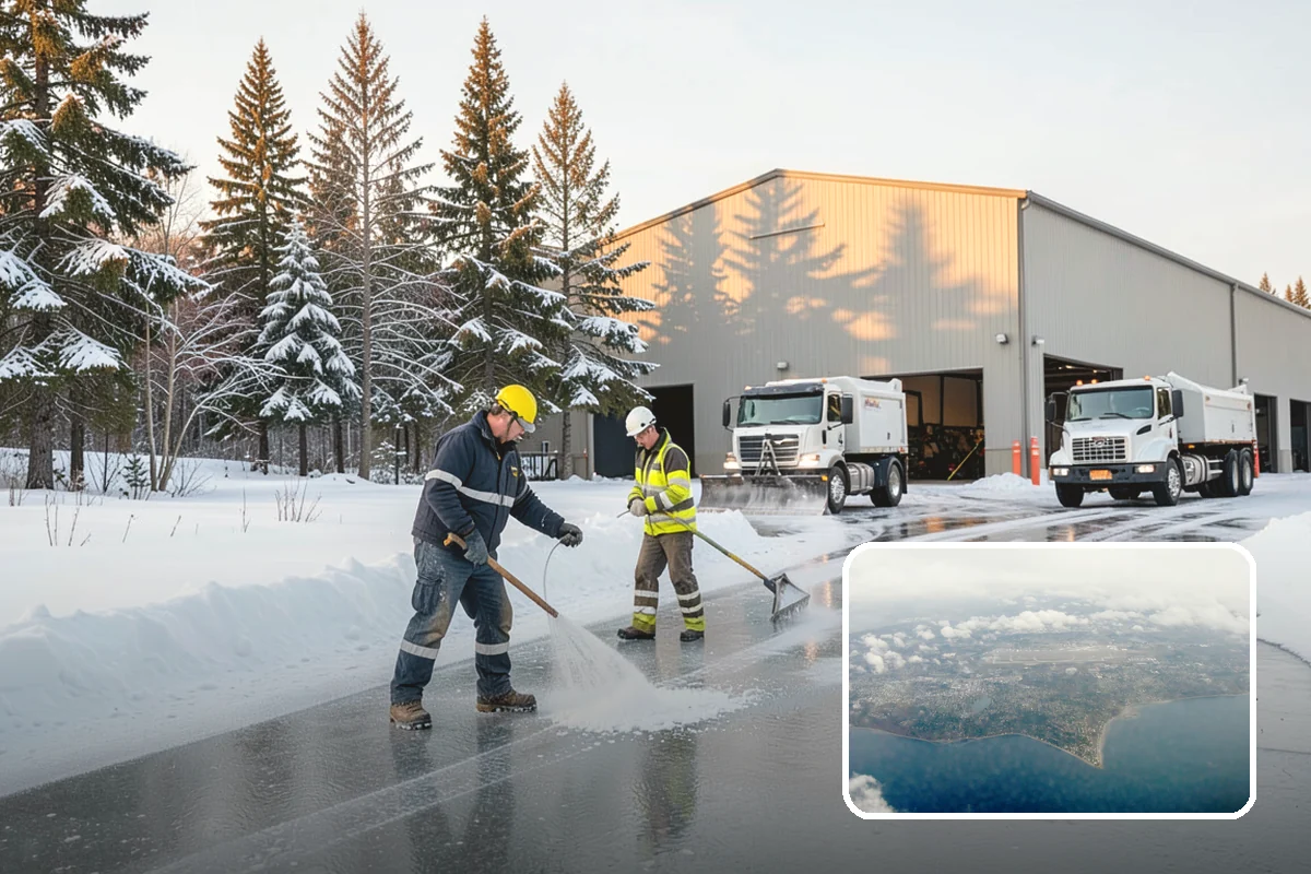 Residential Snow Plowing in Burien, King County, WA - Compact equipment sized for narrow driveways and garage aprons
