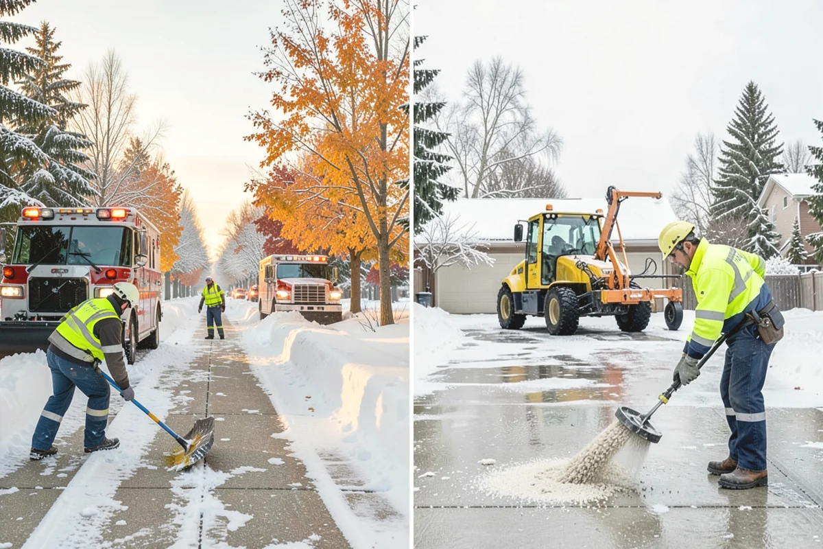 Residential Snow Plowing in Burien, King County, WA - Confirm your driveway layout and where you need snow piled clear of the walk