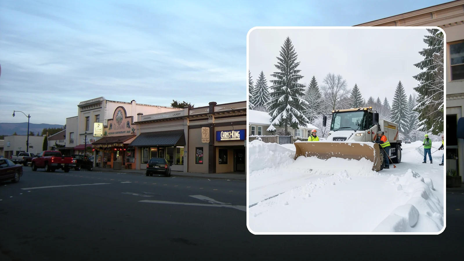 Residential Snow Plowing in Burlington, Skagit County, WA - We plow driveways and shared access lanes for Western Washington homes the moment a rare snow or ice event makes your street...
