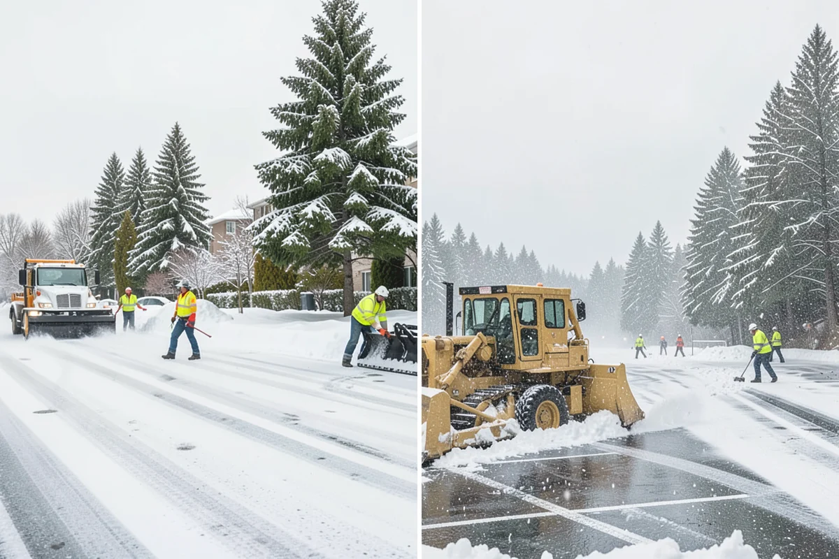 Residential Snow Plowing in Burlington, Skagit County, WA - Confirm your driveway layout and where you need snow piled clear of the walk