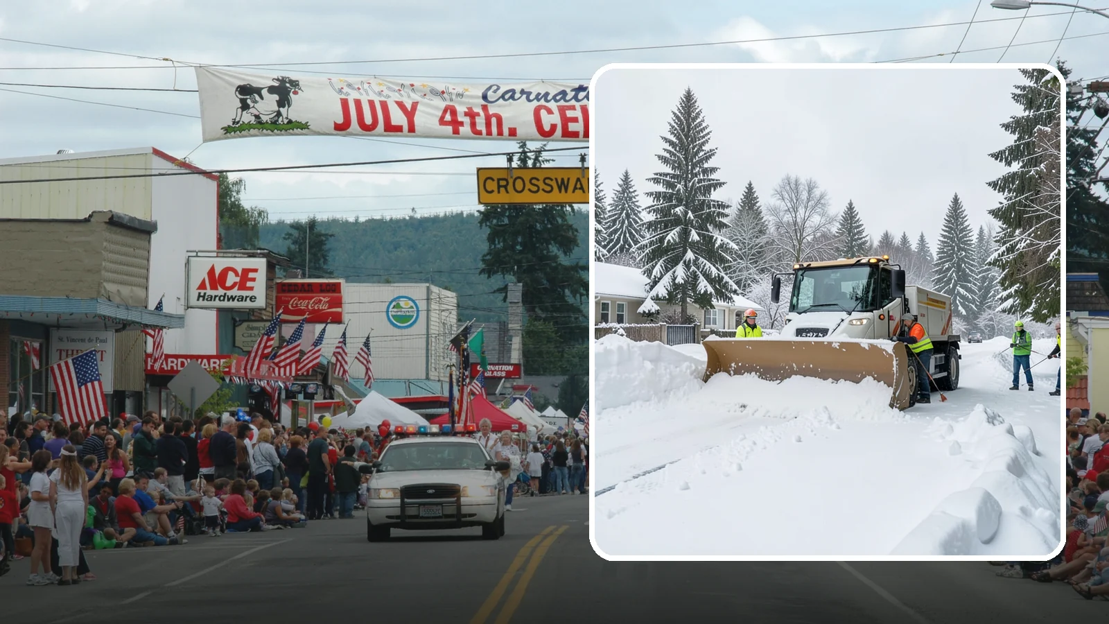 Residential Snow Plowing in Carnation, King County, WA - We plow driveways and shared access lanes for Western Washington homes the moment a rare snow or ice event makes your street...