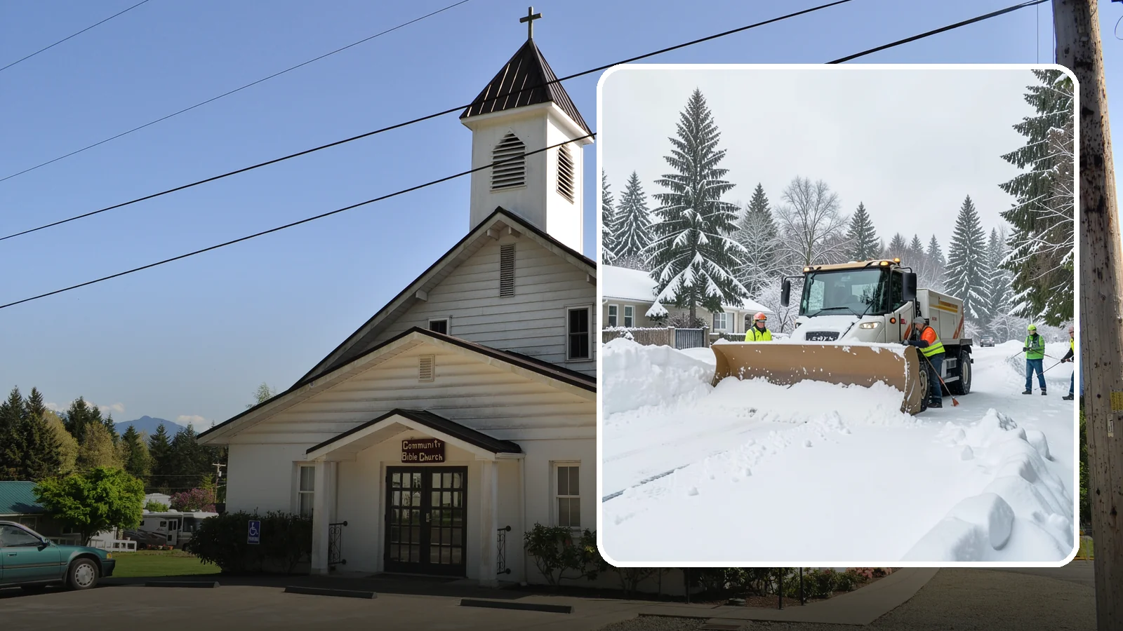 Residential Snow Plowing in Concrete, Skagit County, WA - We plow driveways and shared access lanes for Western Washington homes the moment a rare snow or ice event makes your street...