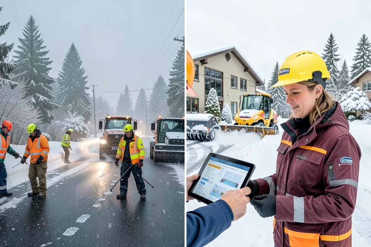 Residential Snow Plowing in Concrete, Skagit County, WA - Confirm your driveway layout and where you need snow piled clear of the walk