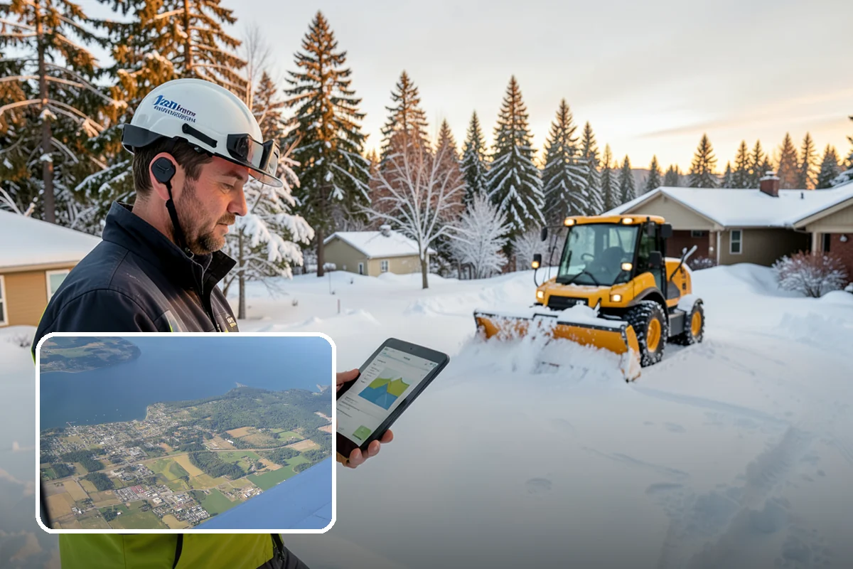 Residential Snow Plowing in Coupeville, Island County, WA - Compact equipment sized for narrow driveways and garage aprons