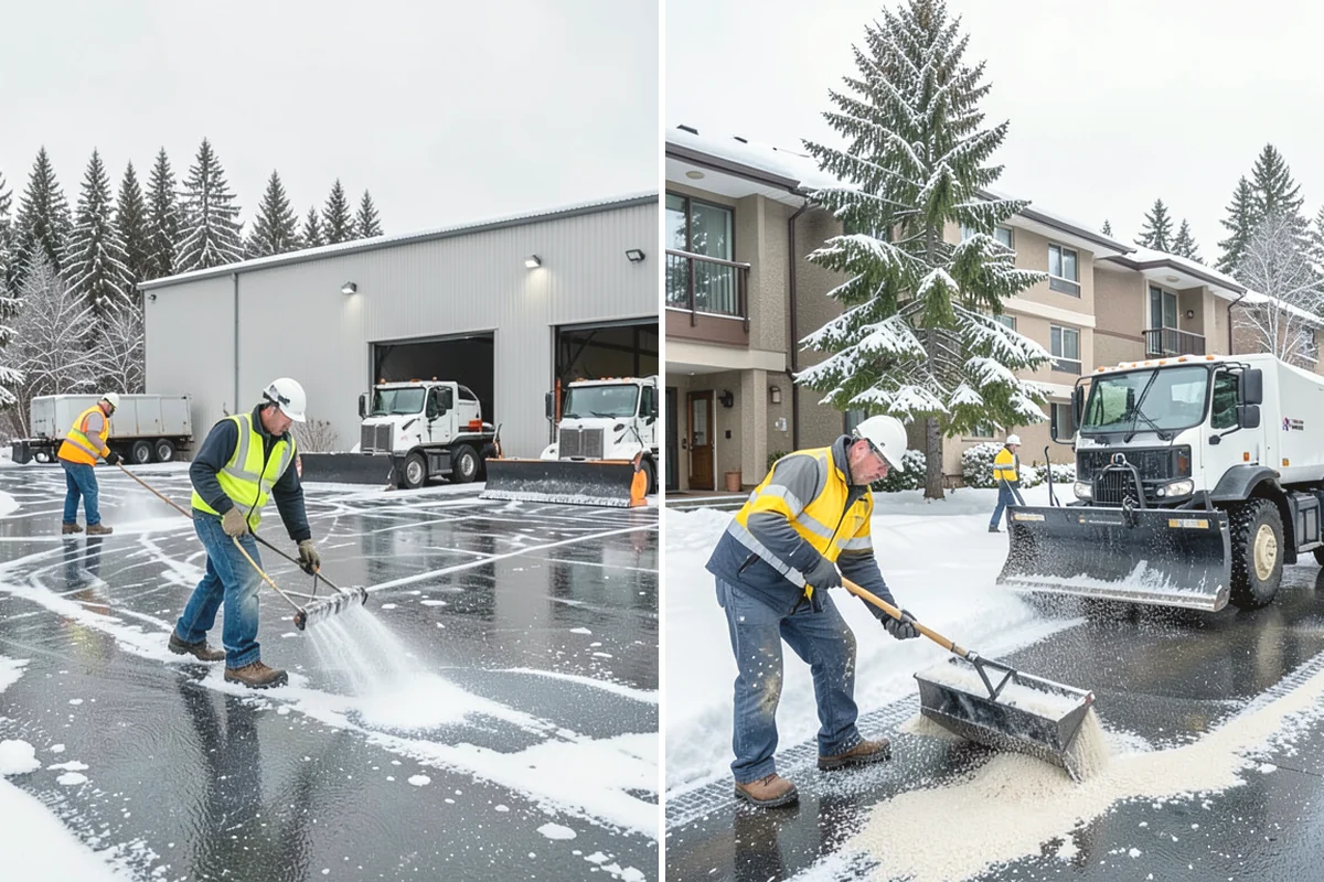 Residential Snow Plowing in Covington, King County, WA - Confirm your driveway layout and where you need snow piled clear of the walk