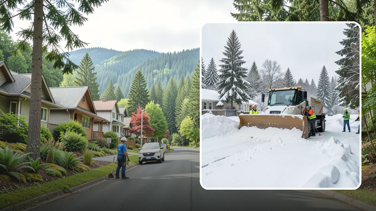 Residential Snow Plowing in Darrington, Snohomish County, WA - We plow driveways and shared access lanes for Western Washington homes the moment a rare snow or ice event makes your street...