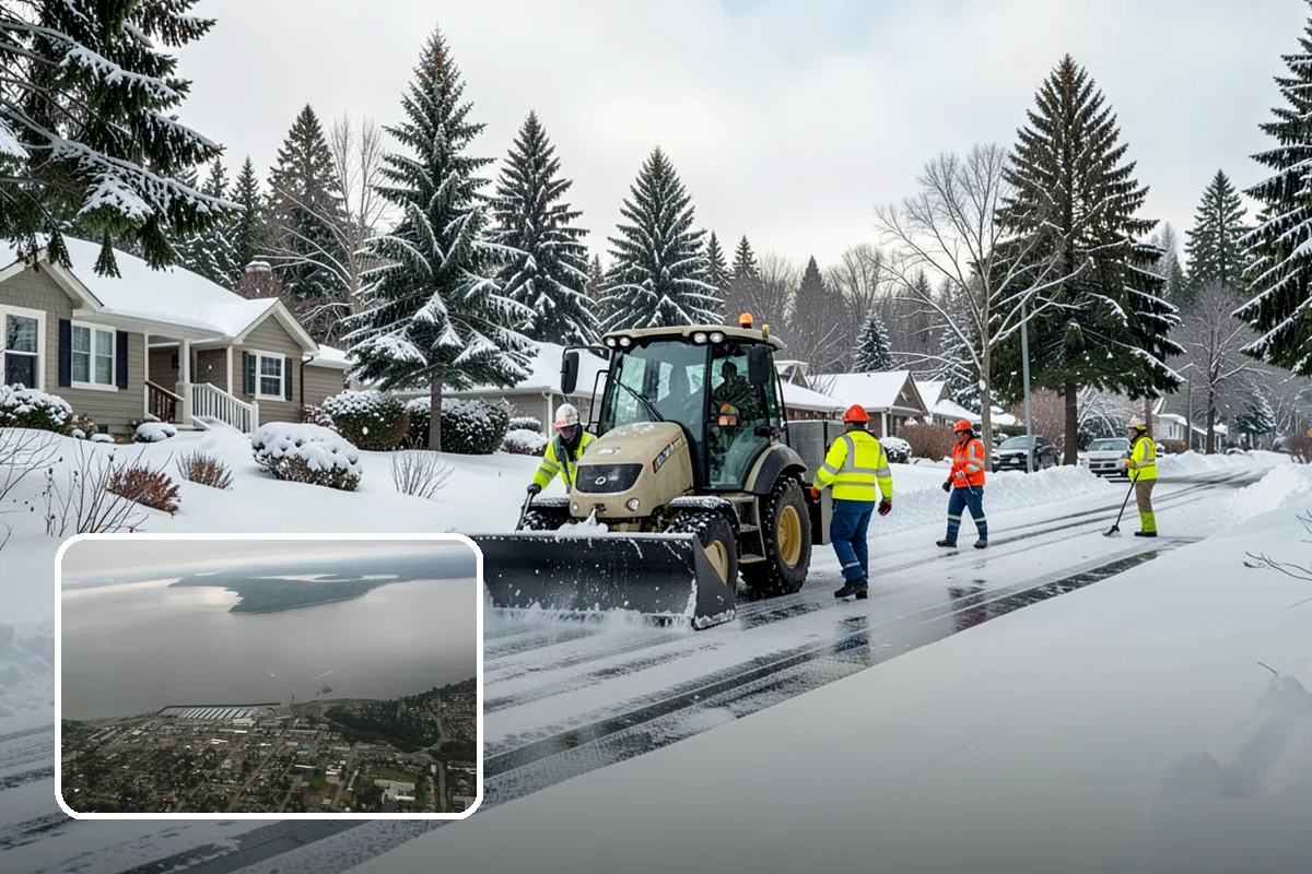 Residential Snow Plowing in Des Moines, King County, WA - Compact equipment sized for narrow driveways and garage aprons
