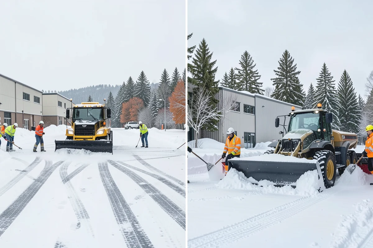 Residential Snow Plowing in Des Moines, King County, WA - Confirm your driveway layout and where you need snow piled clear of the walk