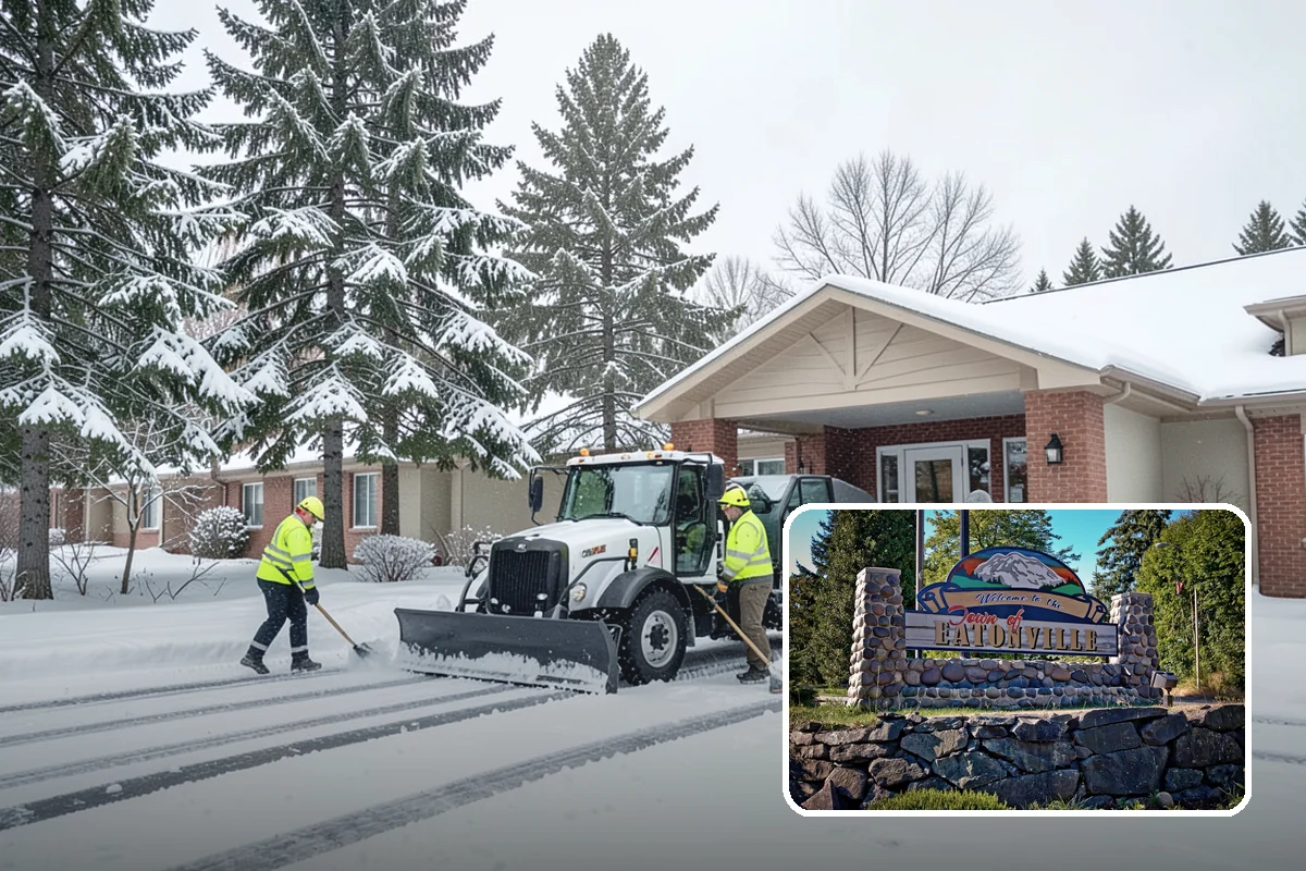 Residential Snow Plowing in Eatonville, Pierce County, WA - Compact equipment sized for narrow driveways and garage aprons