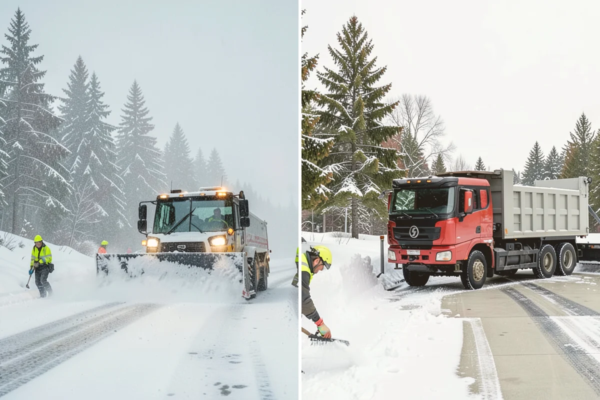 Residential Snow Plowing in Eatonville, Pierce County, WA - Confirm your driveway layout and where you need snow piled clear of the walk