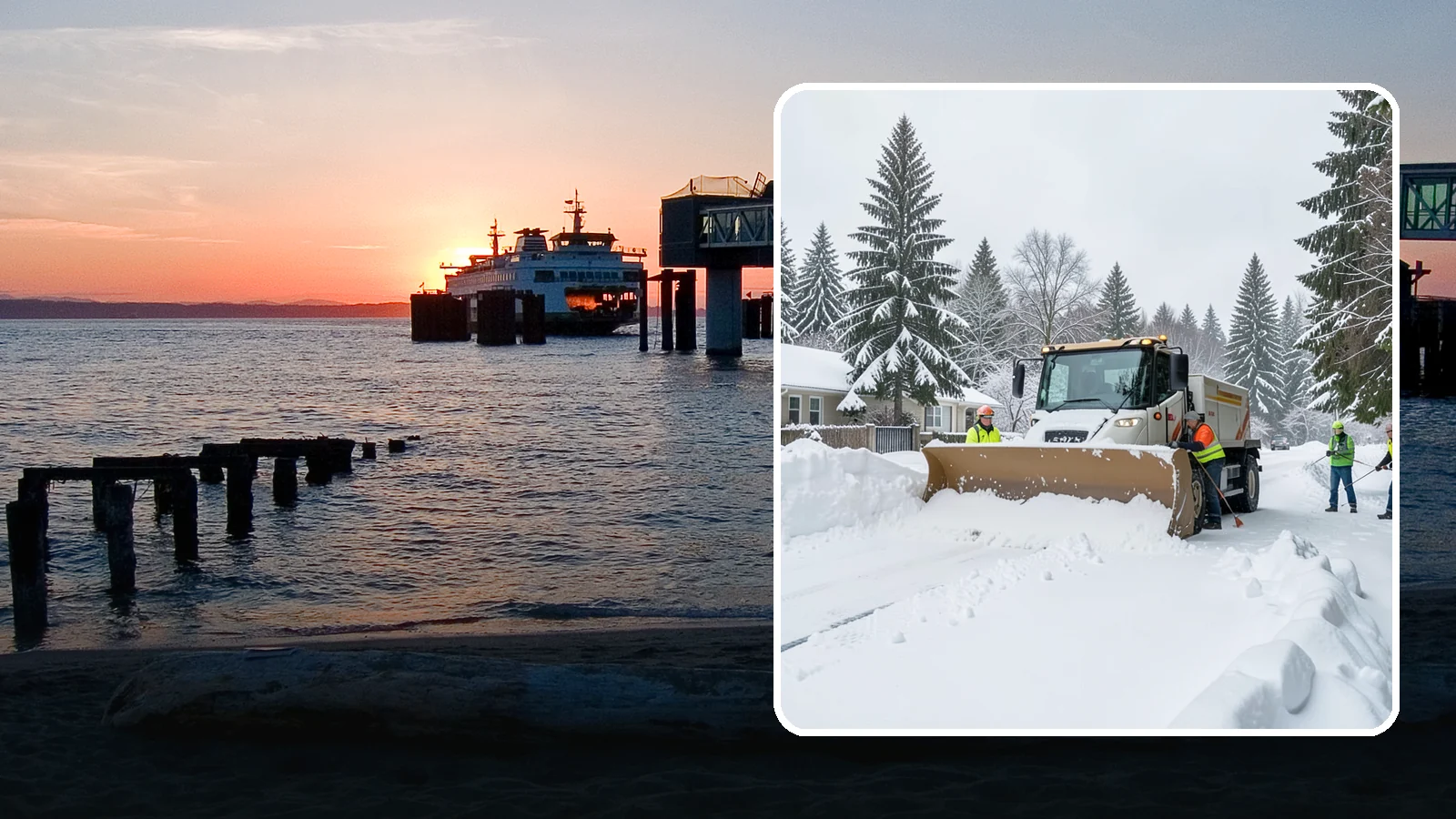Residential Snow Plowing in Edmonds, Snohomish County, WA - We plow driveways and shared access lanes for Western Washington homes the moment a rare snow or ice event makes your street...