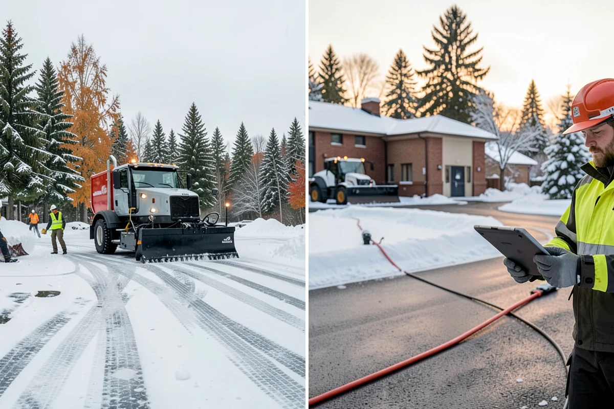 Residential Snow Plowing in Enumclaw, King County, WA - Confirm your driveway layout and where you need snow piled clear of the walk
