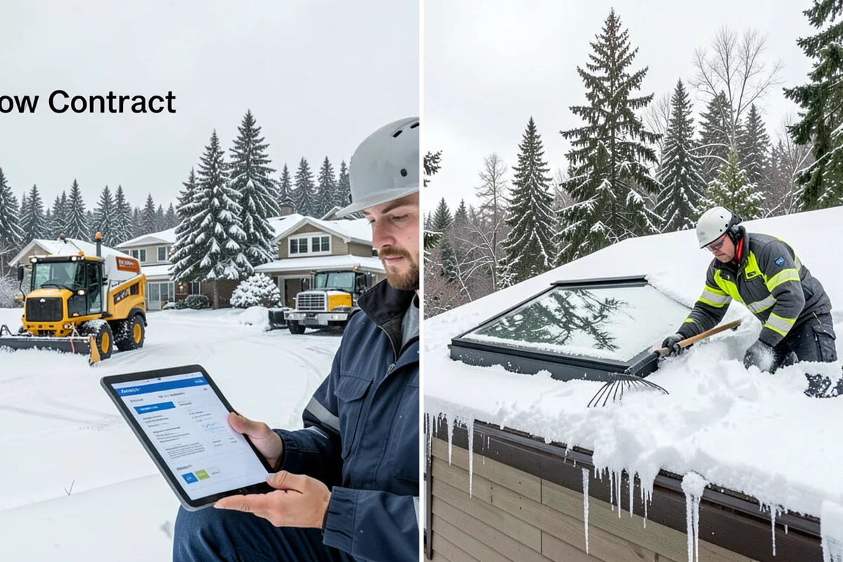 Residential Snow Plowing in Everett, Snohomish County, WA - Confirm your driveway layout and where you need snow piled clear of the walk