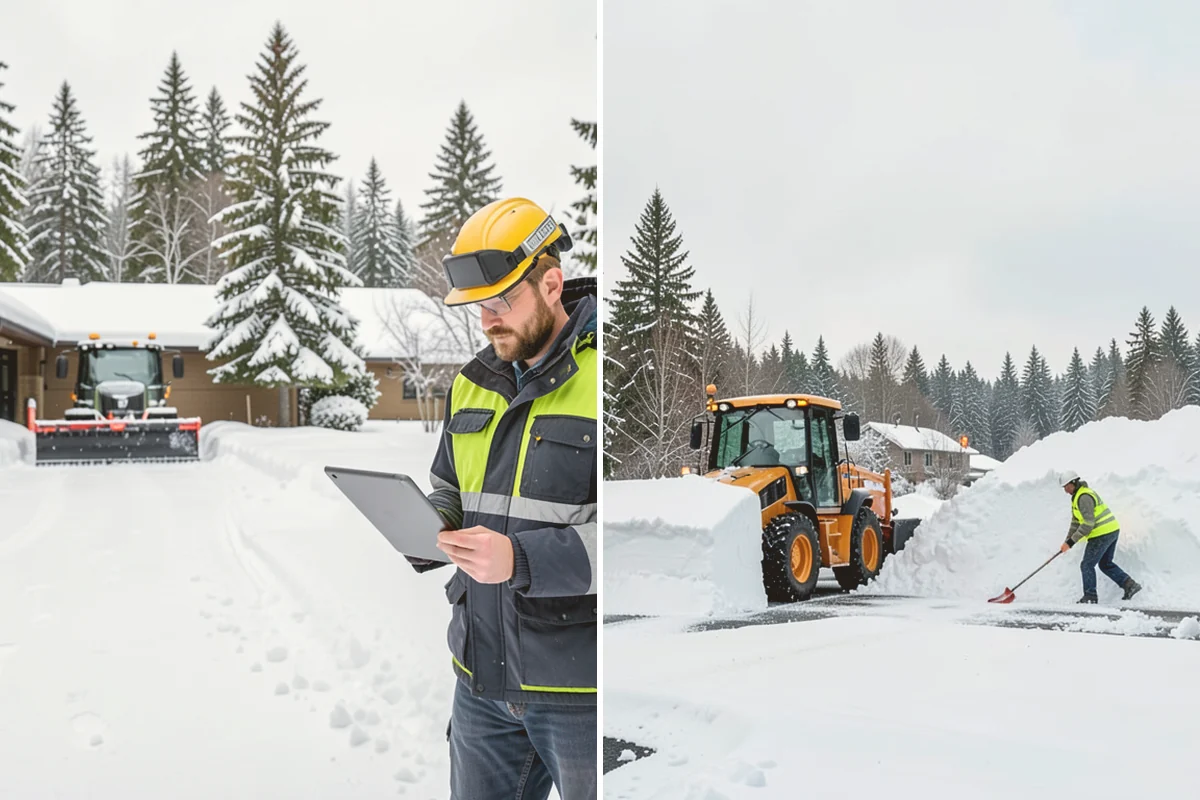 Residential Snow Plowing in Fife, Pierce County, WA - Confirm your driveway layout and where you need snow piled clear of the walk
